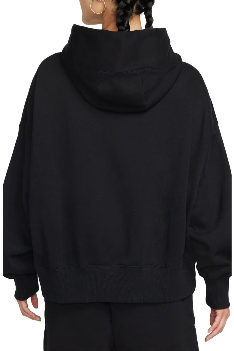 Sportswear Phoenix Fleece Over-Oversized Pullover Hoodie, Alternate, color, 010 010 BLACK/SAIL
