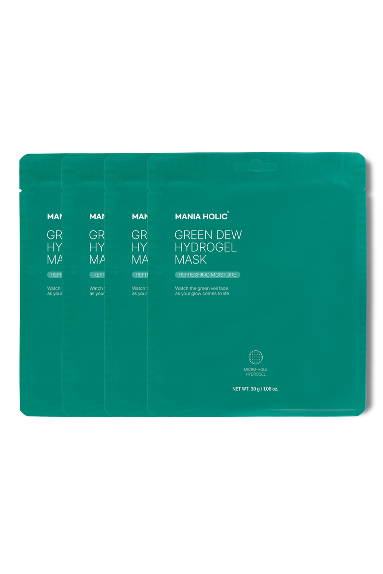 Green Dew Hydrogel Mask, Main, color, Green