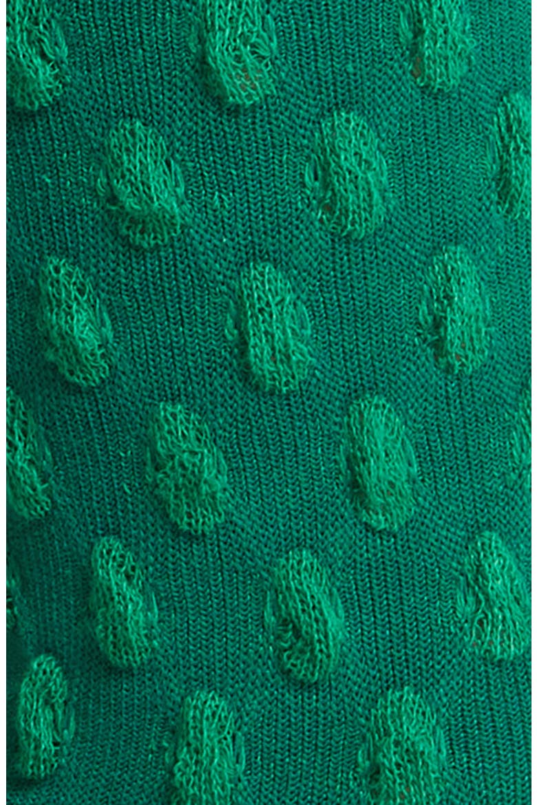 Dot Texture Crew Socks, Alternate, color, KELLY GREEN