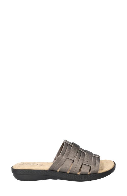 Easy Street Maha Slide Sandal In Pewter