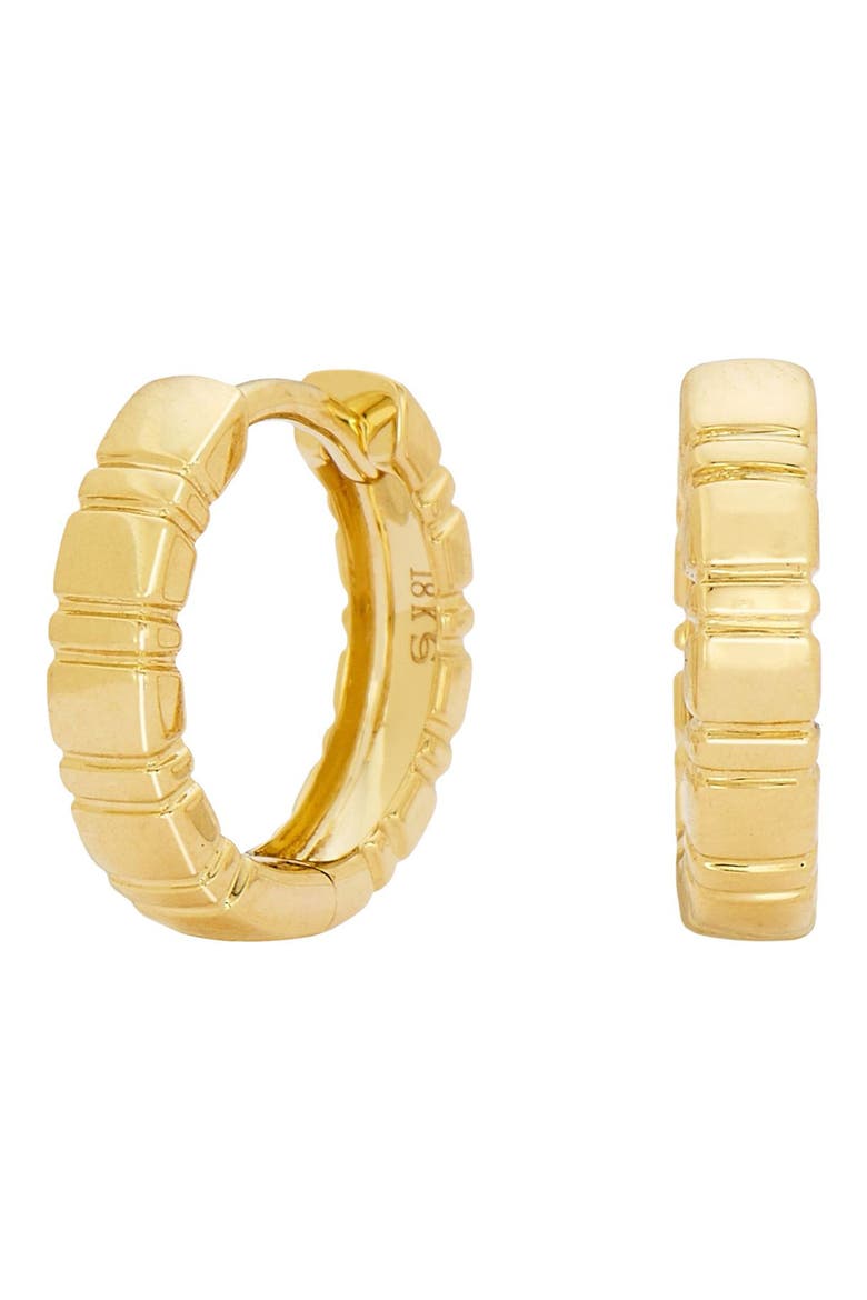 Agnes 18k Gold Huggie Hoop Earrings, Main, color, 18K YELLOW GOLD