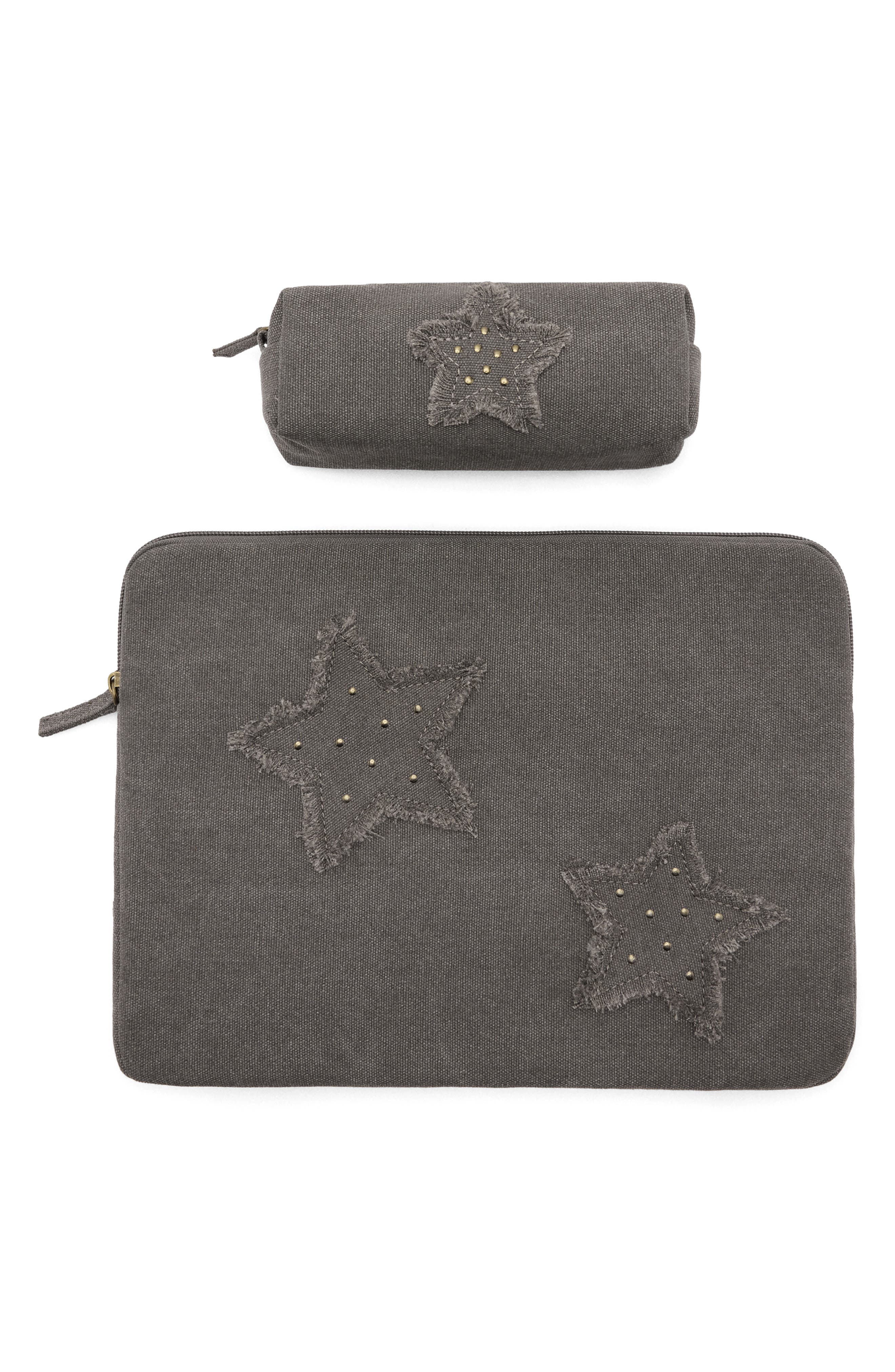 MANGO TEEN Star Patch Canvas Laptop Case (Women) | Nordstrom