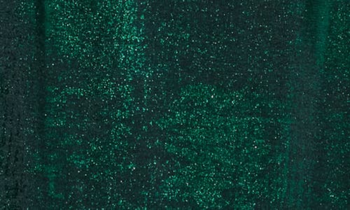 Connected Apparel Drape Neck Knit Midi Dress In Green