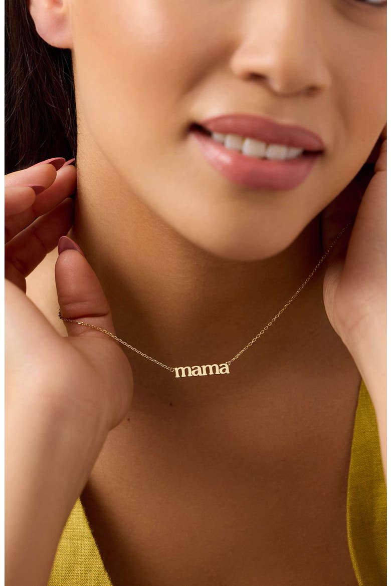 Mama Necklace - Mama Necklace, Alternate, color, Gold