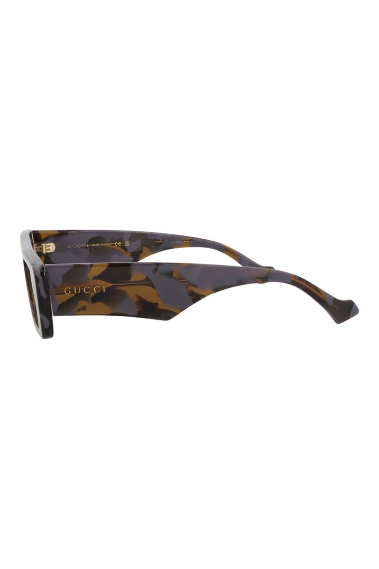 54mm Rectangle Fashion Sunglasses, Alternate, color, HAVANA HAVANA BROWN