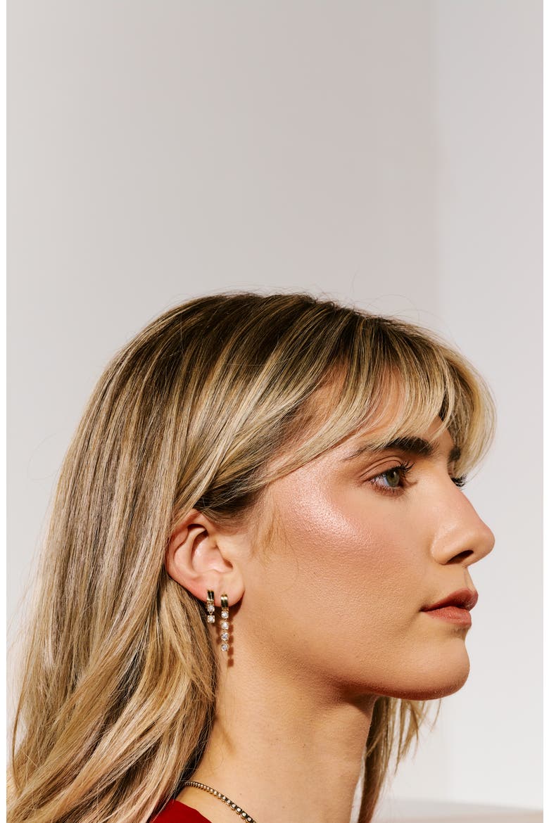 Leggo Diamond Drop Earrings, Alternate, color, GOLD