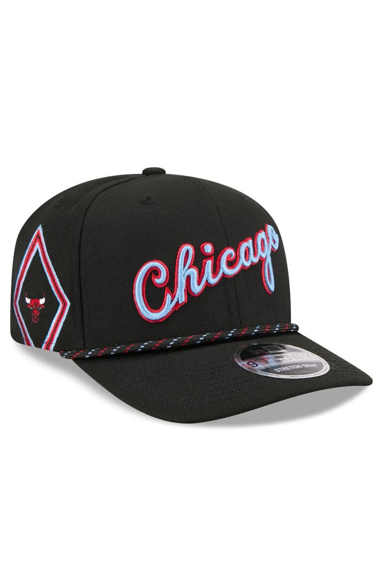 Men's New Era Black Chicago Bulls 2025/26 City Edition 9SEVENTY Adjustable Hat, Main, color, Black