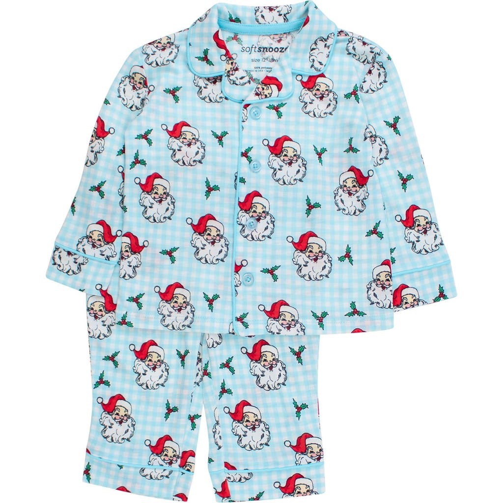 Rufflebutts Gender Inclusive Button Up Pajama Set In Blue