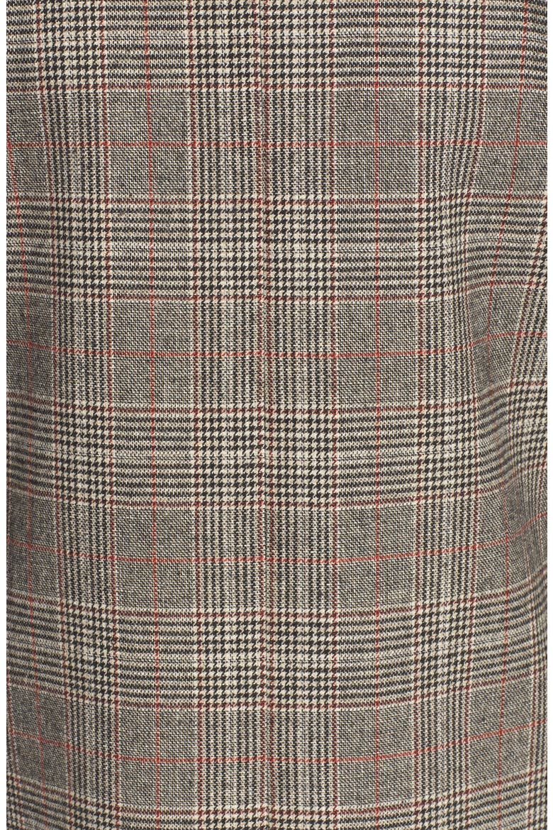 Oversize Plaid Blazer, Alternate, color, B BROWN PLAID