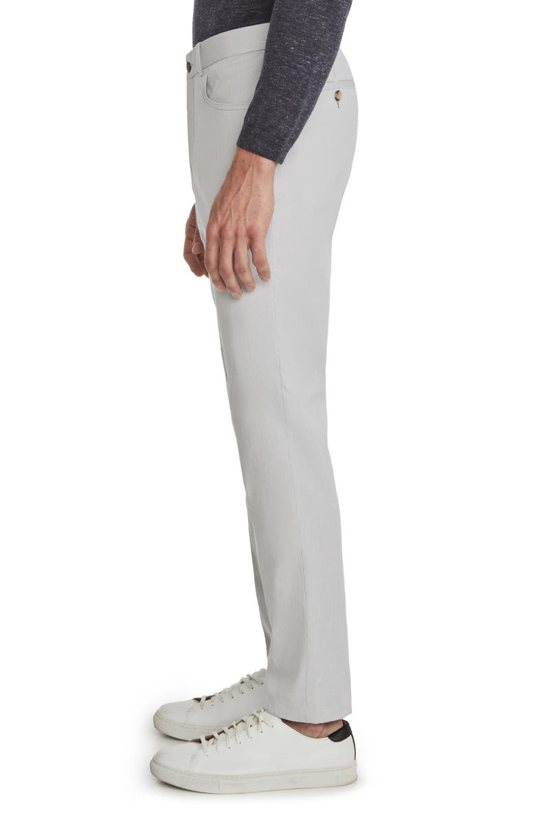 Jack Victor Pinstripe Five-Pocket Taper Leg Pants, Alternate, color, 