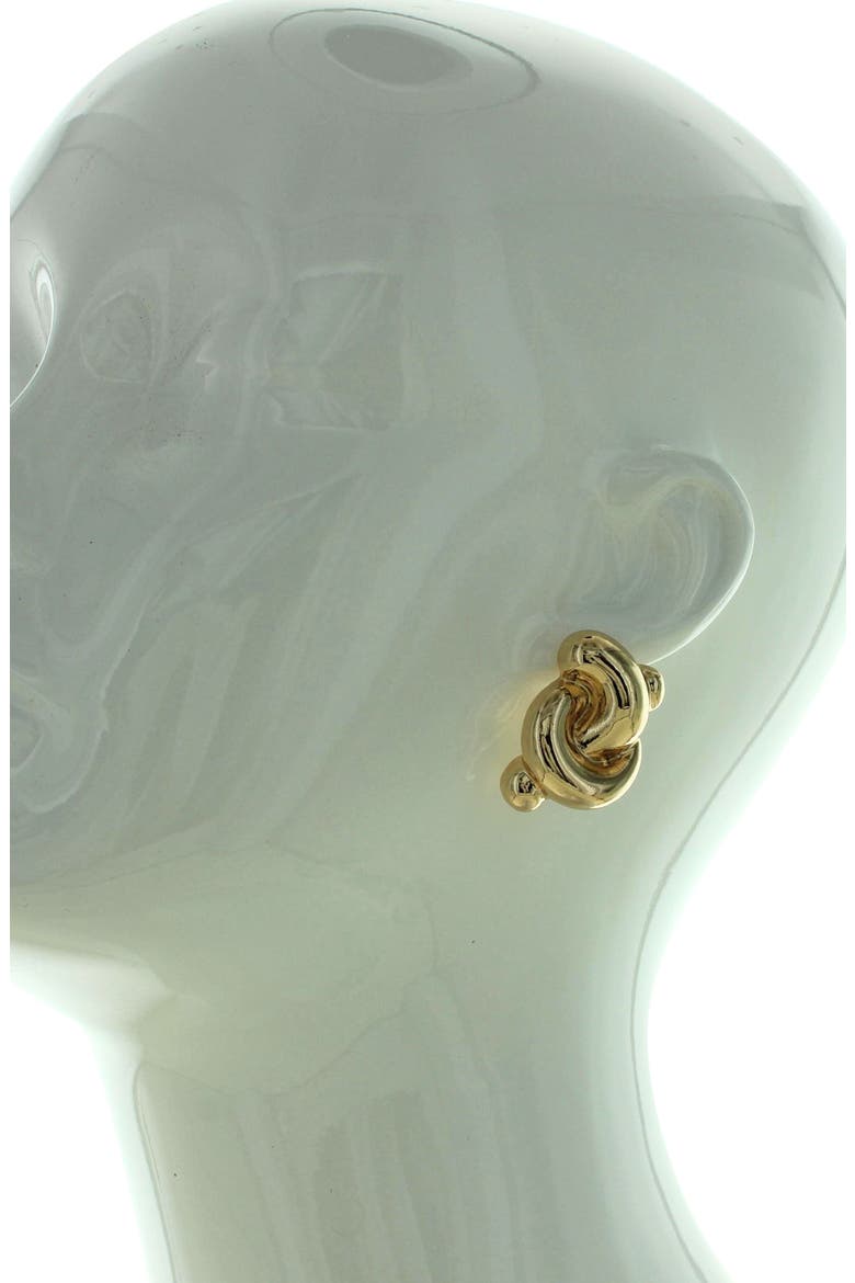 Nadia Knot Earrings, Alternate, color, GOLD