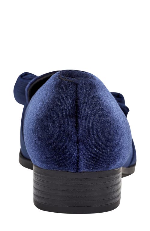 Bandolino Bow Loafer In Dark Blue