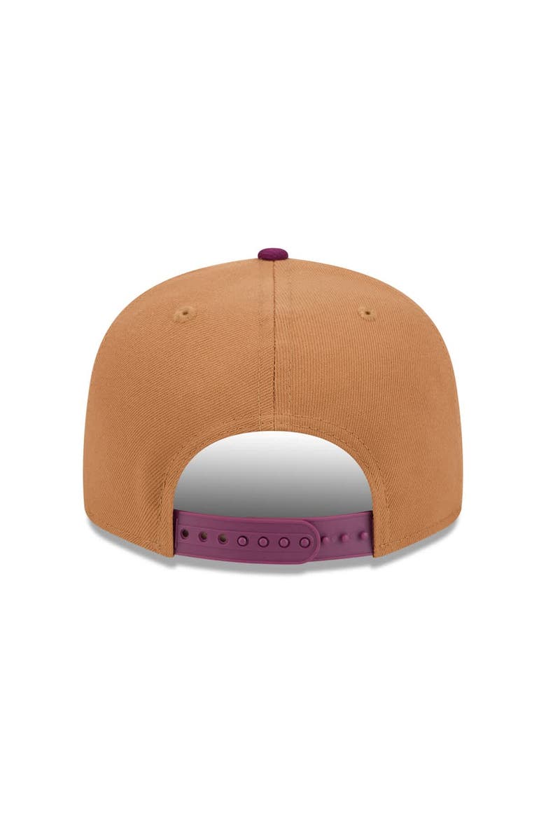 New Era Men's New Era Brown/Purple Los Angeles Angels Color Pack Two-Tone 9FIFTY Snapback Hat, Alternate, color, Brown