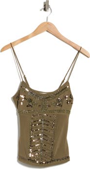 Madden Girl Beaded Sequin Camisole