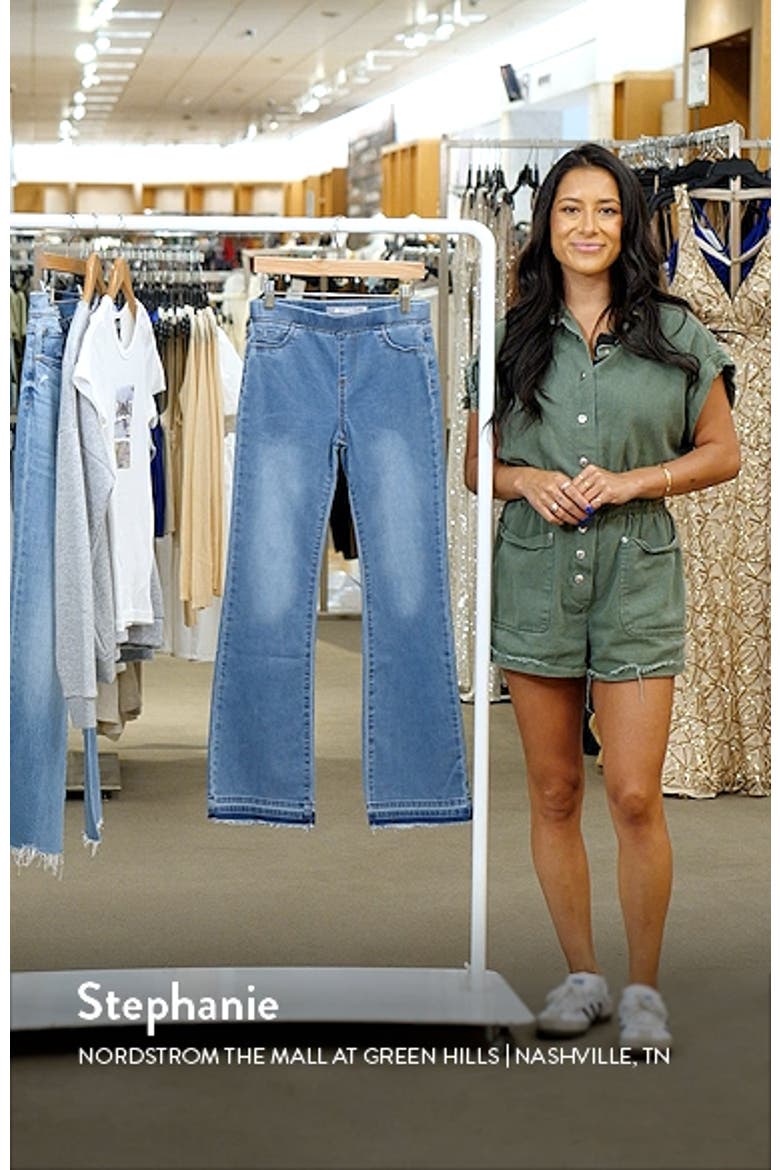Kids' Pull-On Knit Flare Jeans video