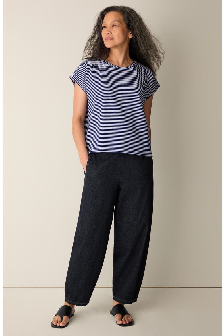 Striped Organic Cotton T-Shirt, Alternate, color, INFINITY