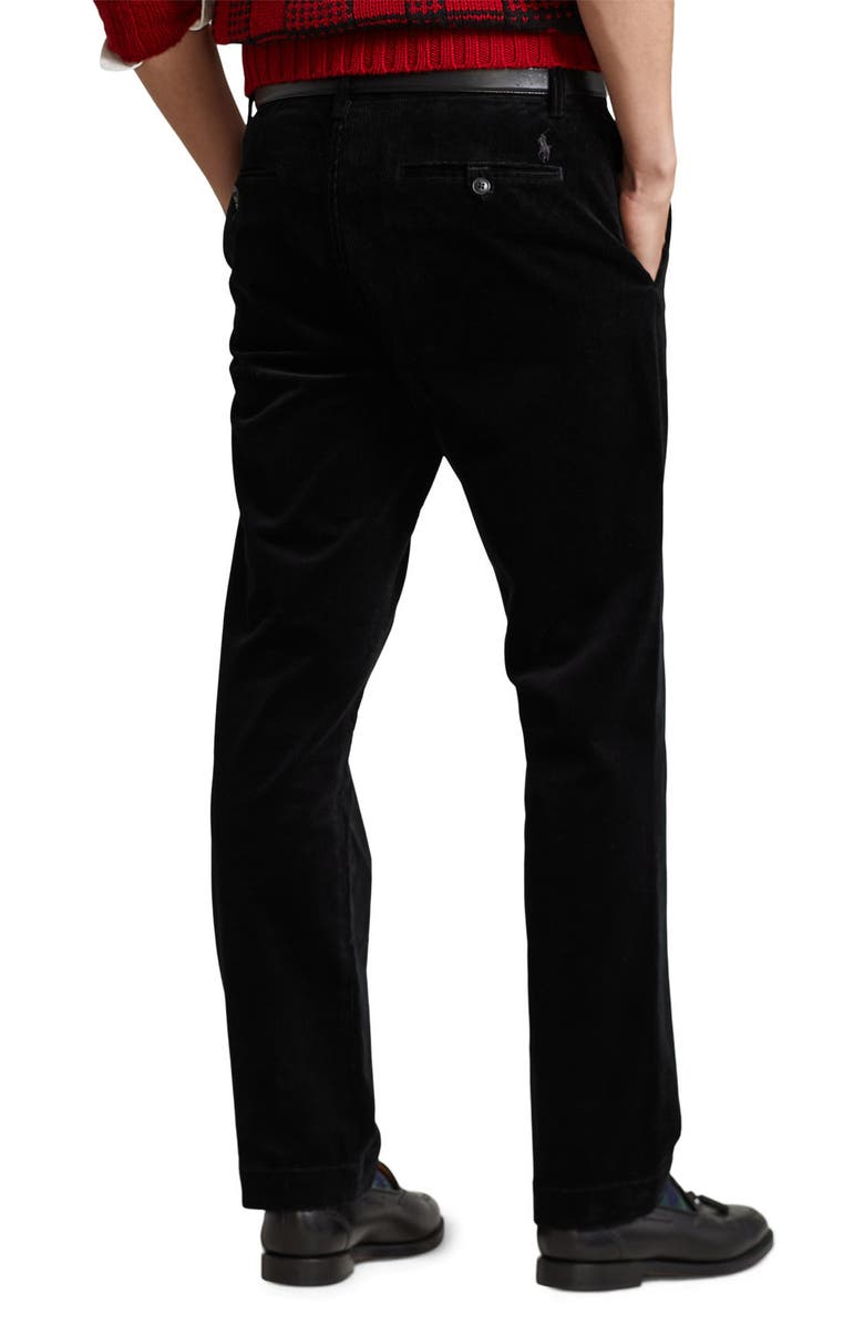 Polo Ralph Lauren Bedford Stretch Corduroy Pants, Alternate, color, Polo Black