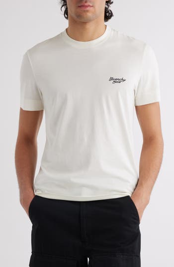 Tシャツ・カットソー GIVENCHY SS24 Logo embroidery shirt (BM60ZY14M6 100) Givenchy Logo Embroidered Oversize T-Shirt | Nordstrom