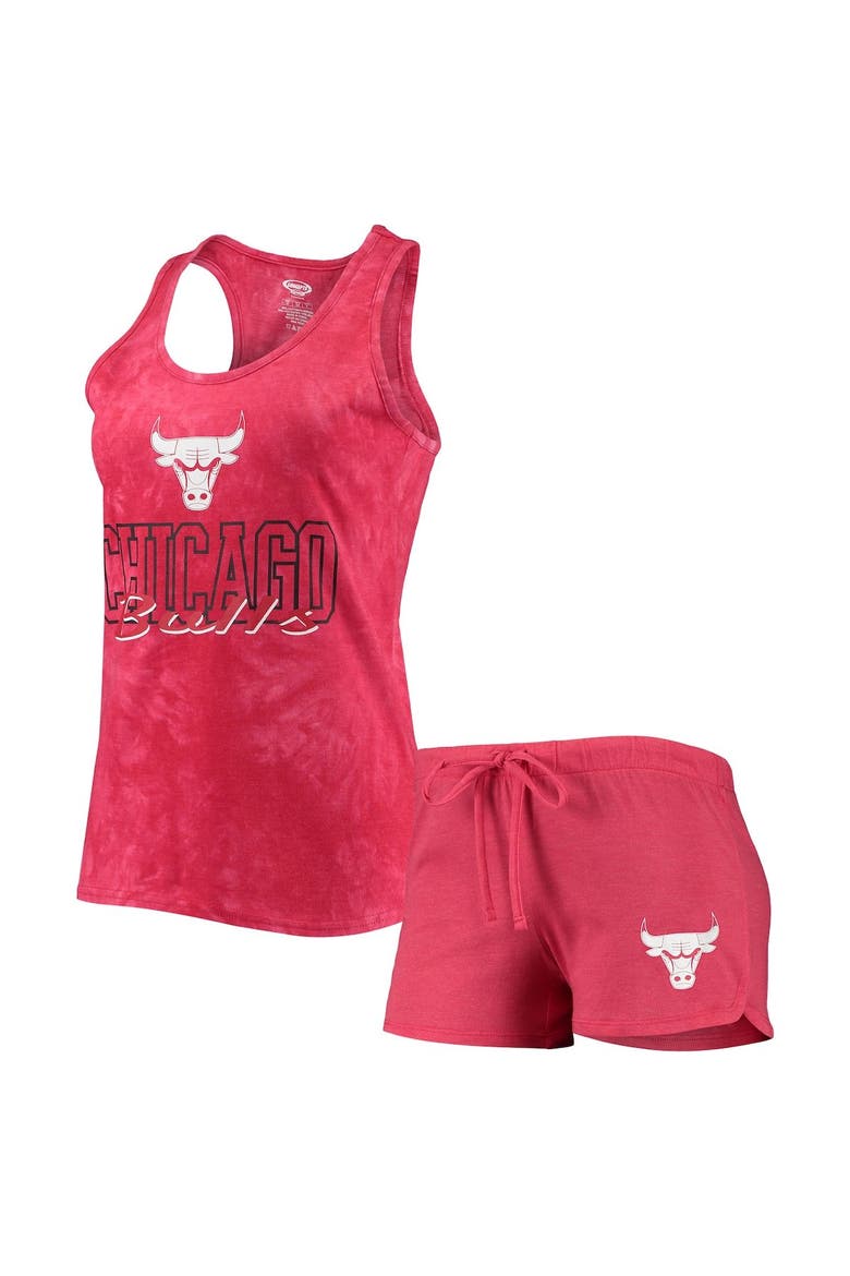 Women's Concepts Sport Red Chicago Bulls Billboard Racerback Tank Top & Shorts Sleep Set, Alternate, color, Red