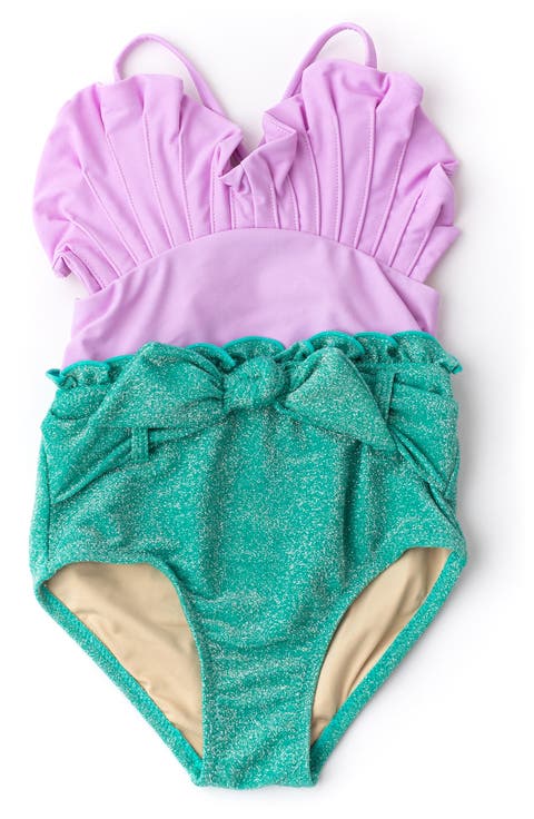 Kids' Metallic One-Piece Swimsuit (Toddler, Little Kid & Big Kid)