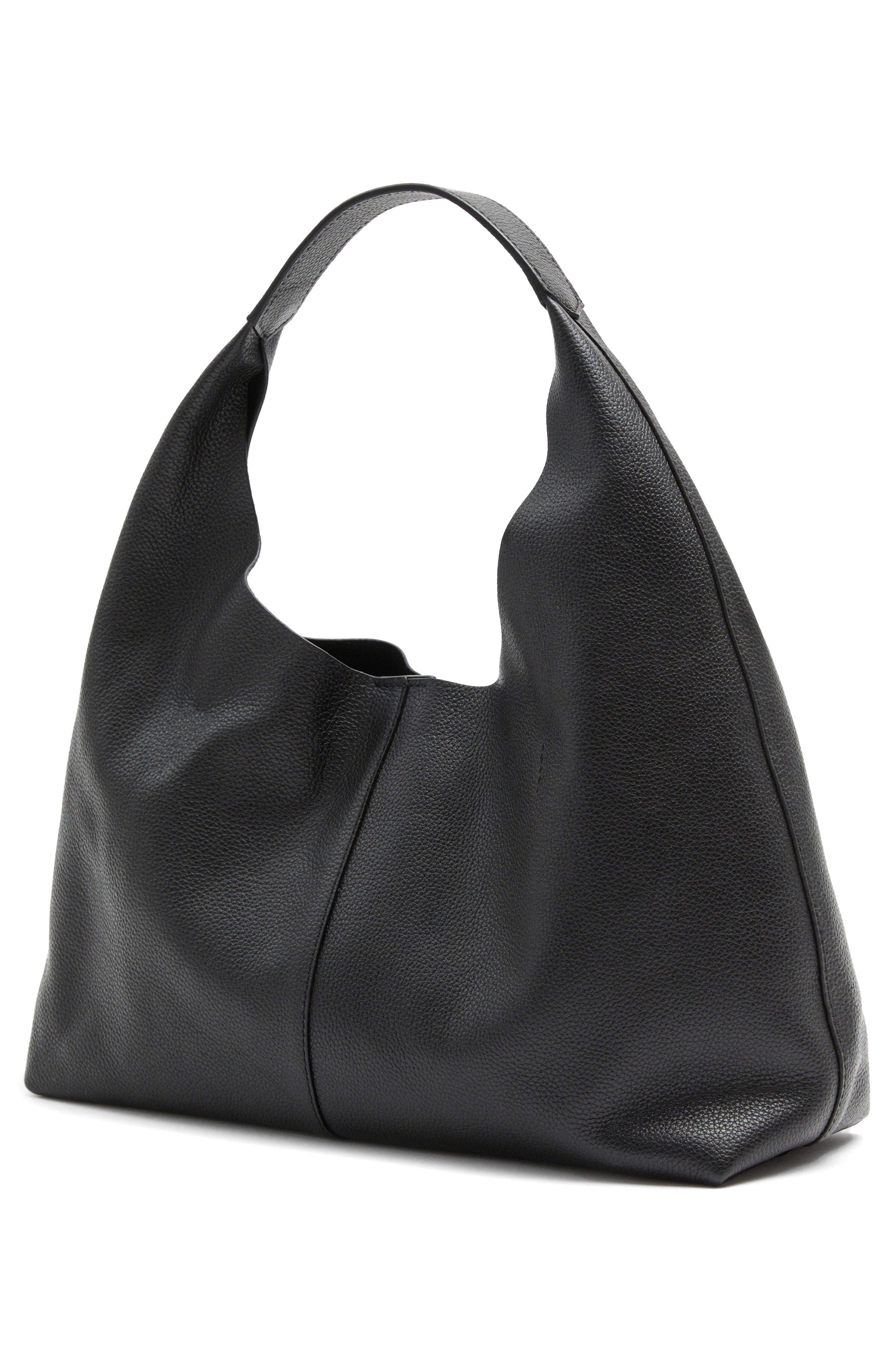 & Other Stories Leather Shoulder Bag, Alternate, color, 