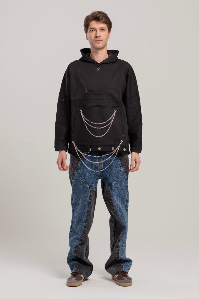 Free Heaven Chain Hoodie, Alternate, color, Black