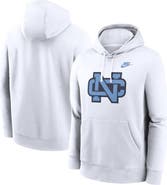 Nike Men's Nike White North Carolina Tar Heels Legacy Logo Club Fleece Pullover Hoodie