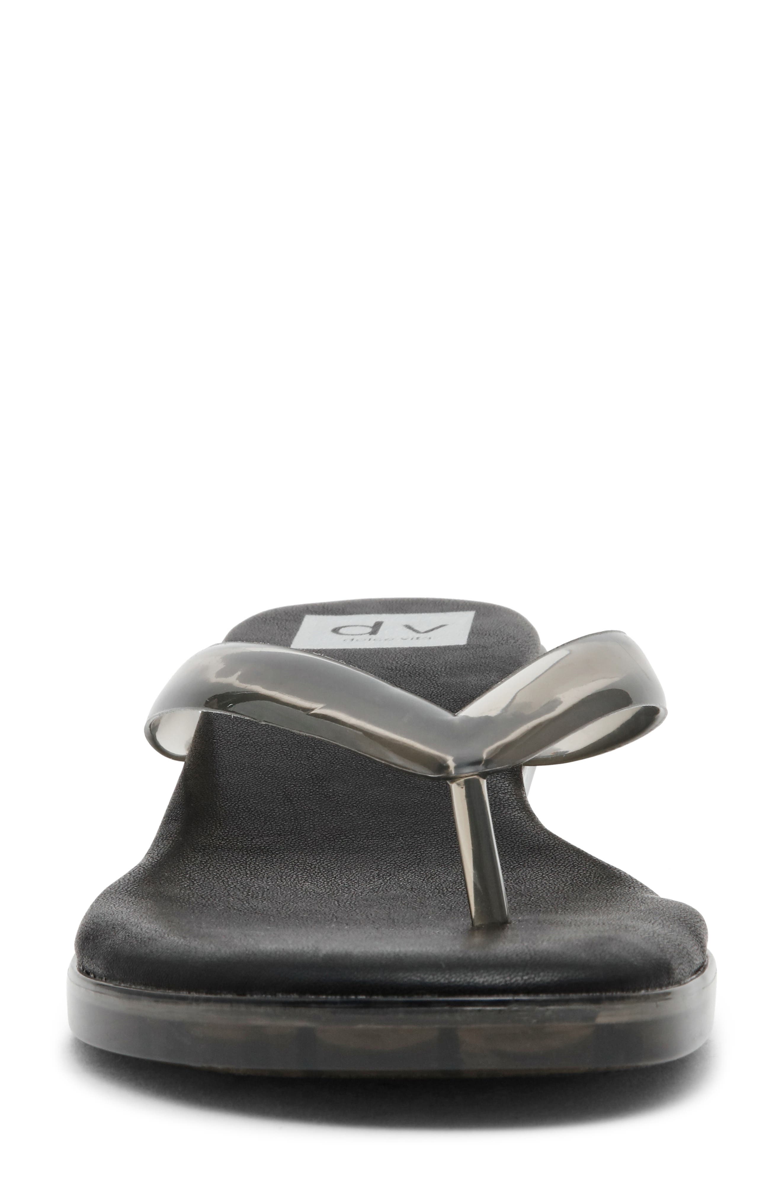 DV by Dolce Vita Cicely Kitten Heel Flip Flop, Alternate, color, Smoke