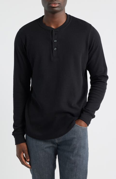 Calico Waffle Stitch Henley