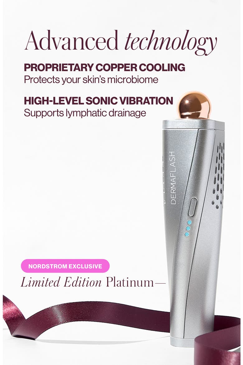 COOL Instant Cooling + Depuffing Facial Massage Set with SonicCool™ Technology (Nordstrom Exclusive) $175 Value, Alternate, color, PLATINUM