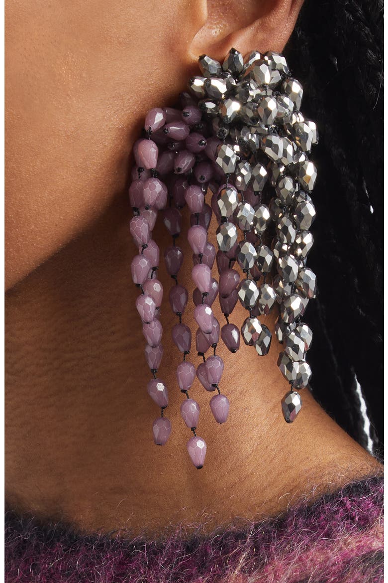 Single Drop Earring, Alternate, color, PURPLE ANTHRACITE PUAN