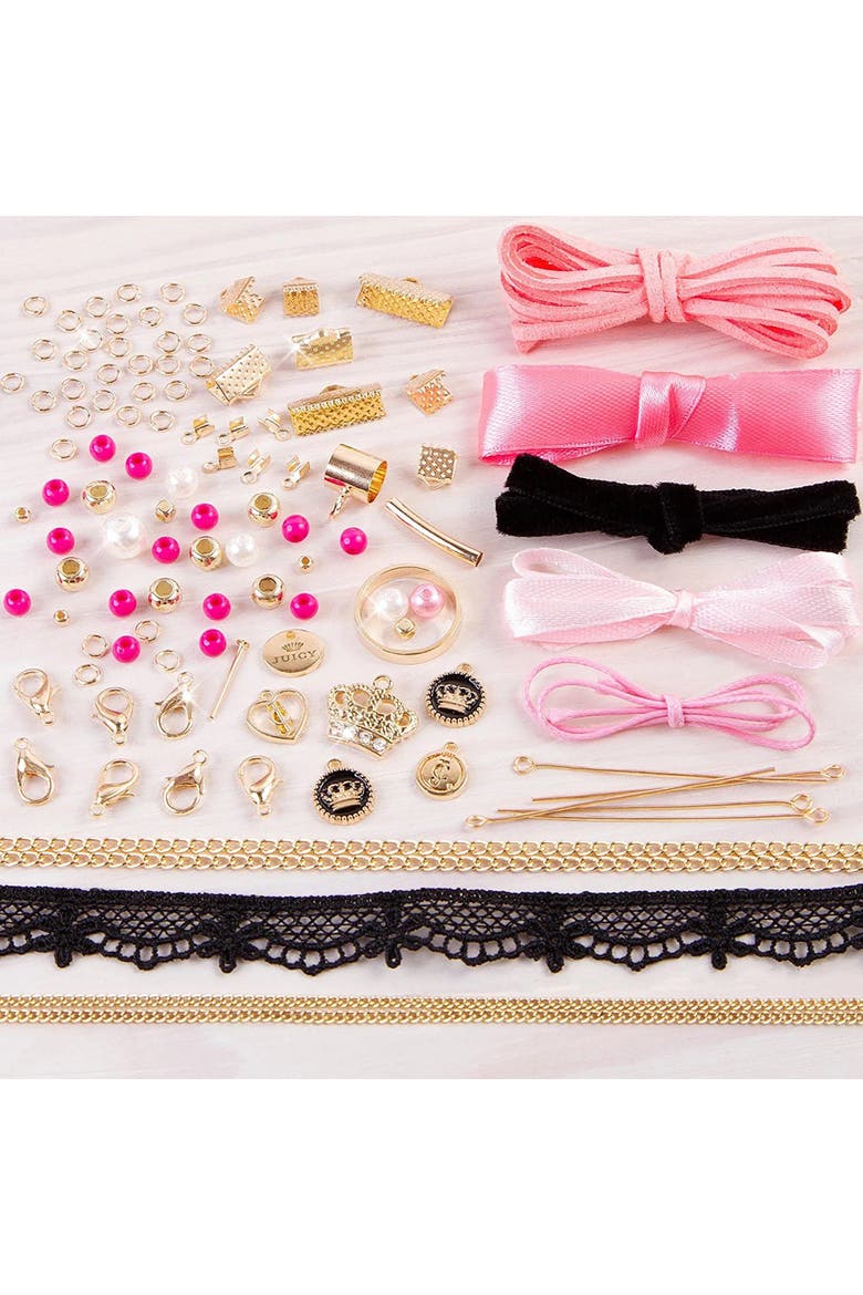 Make It Real Juicy Couture Chokers & Charms Jewelry 102 Piece Kit, Ages 8+, Alternate, color, Multicolored