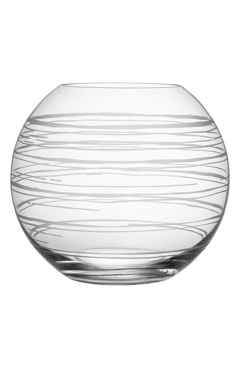 Orrefors Graphic Round Vase, Main, color, 
