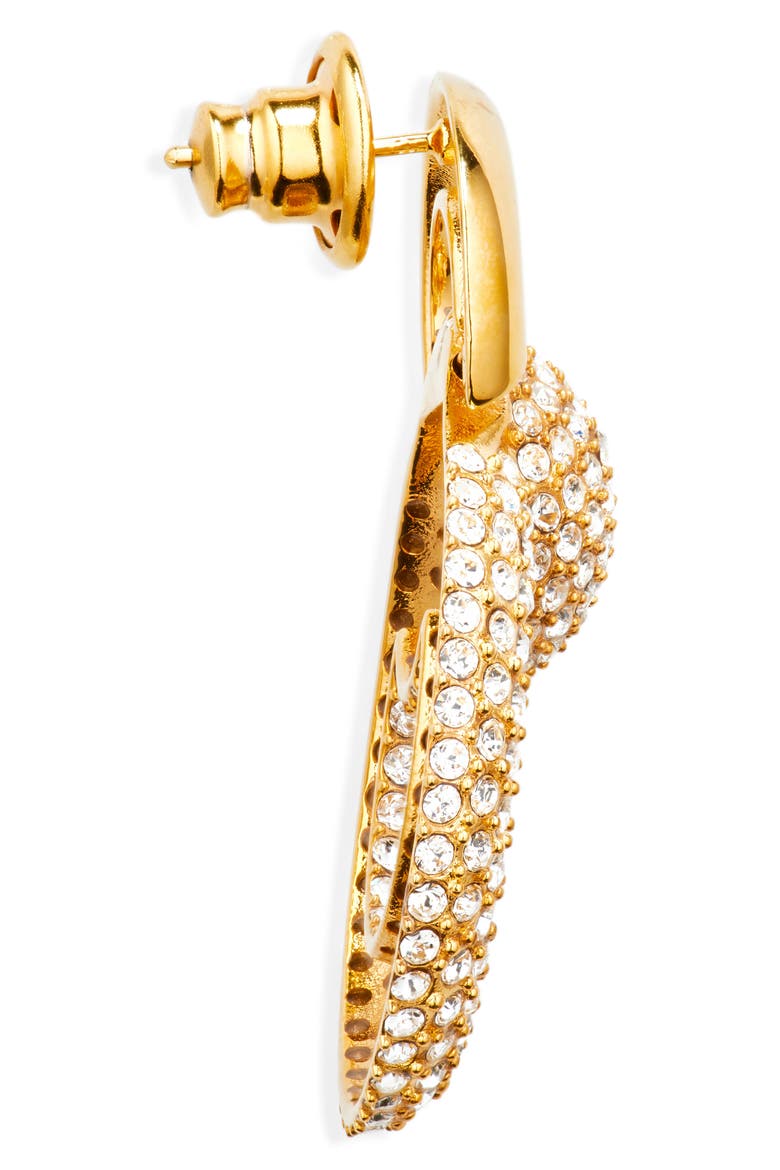 Crystal Pavé Drop Earrings, Alternate, color, CRYSTAL