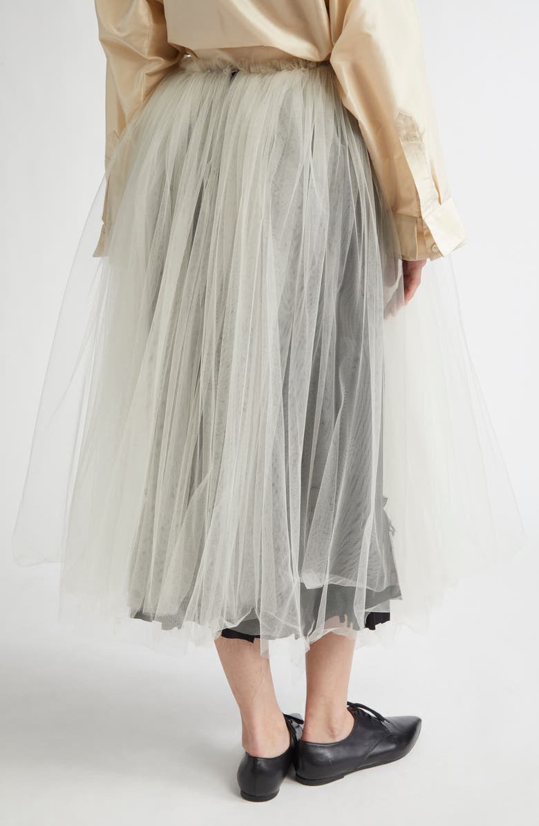 Meruert Tolegen Tulle & Silk Charmeuse Ballet Skirt, Alternate, color, 