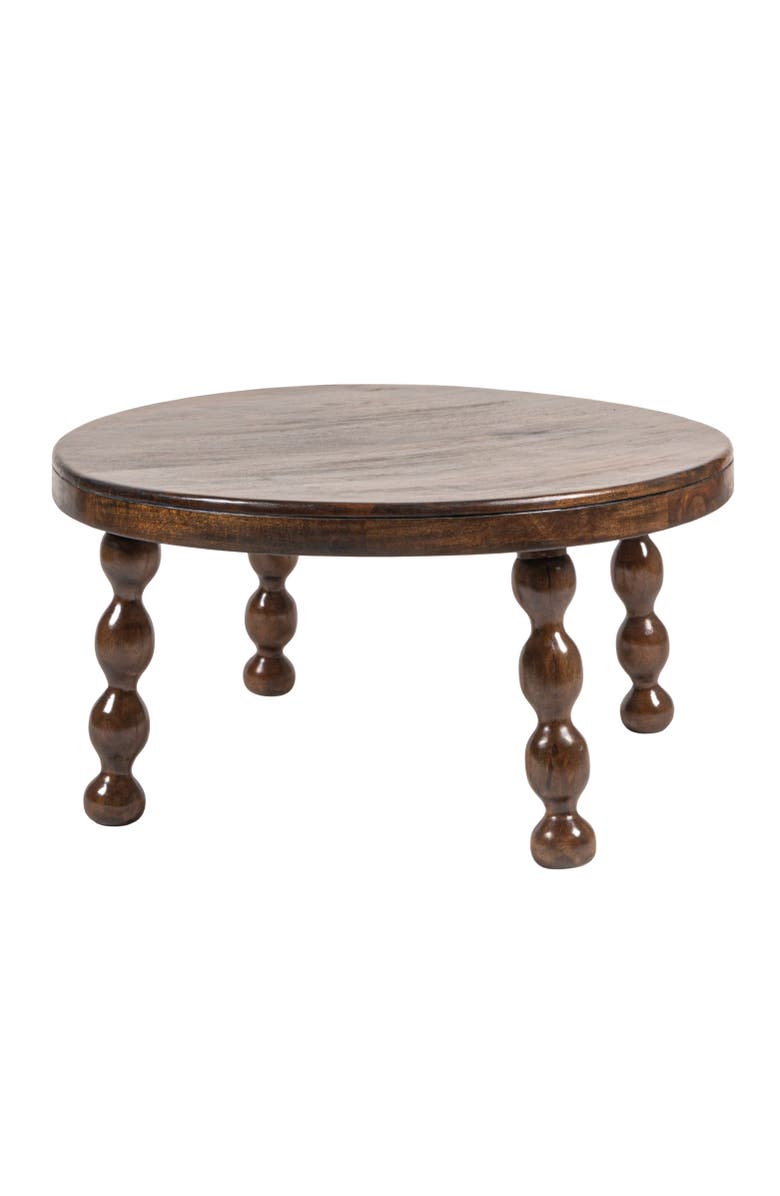 Olive Grove Round Coffee Table with Bobbin Legs, Main, color, Black