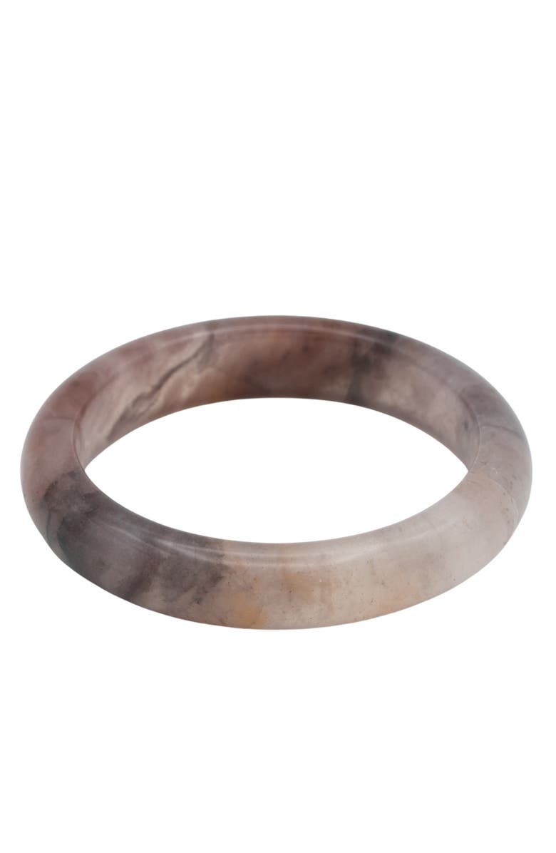 seree Playground Marble Jade Stone Bangle, Main, color, Sand