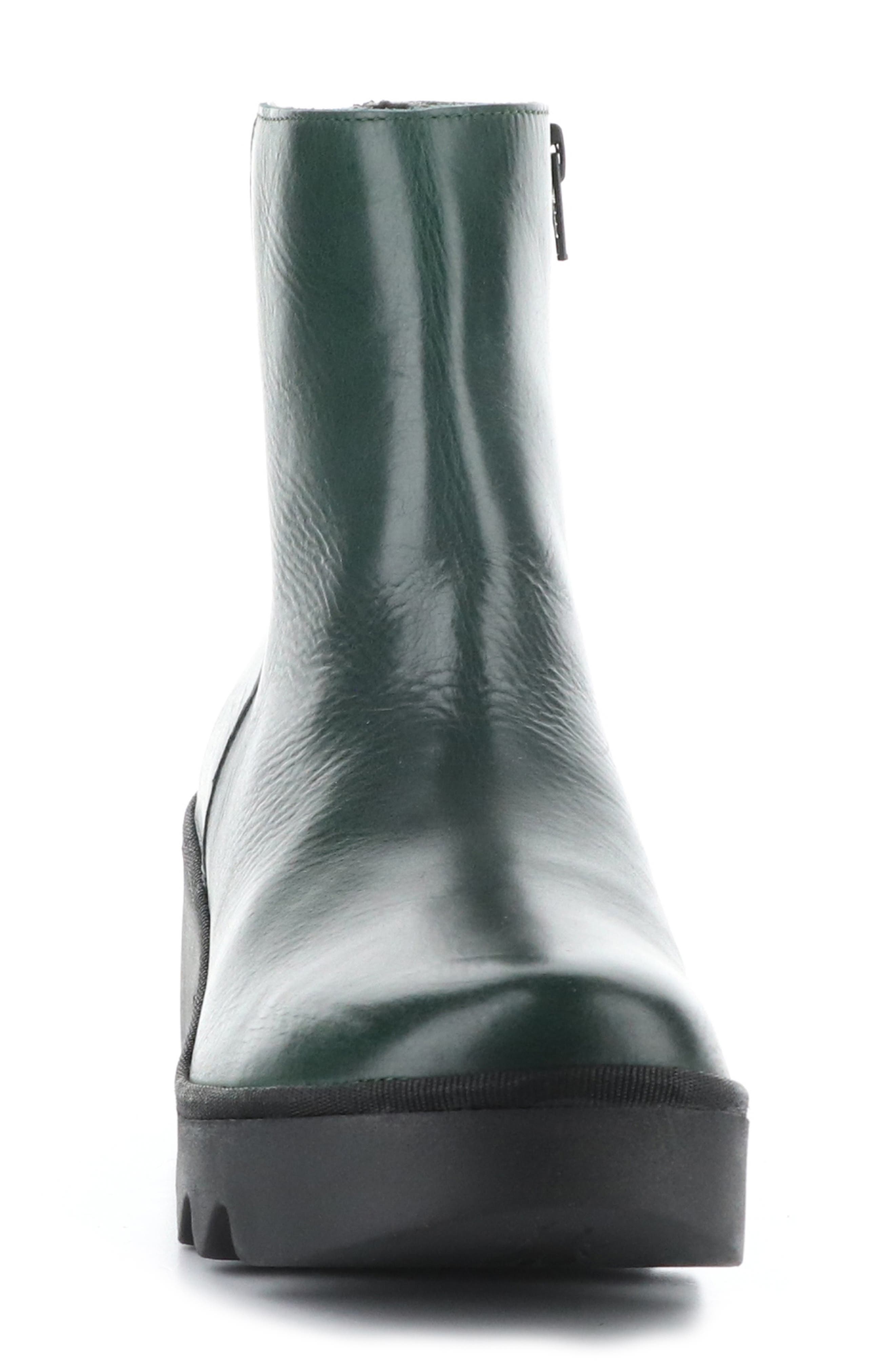 Fly London Toor Platform Bootie, Alternate, color, Petrol Rug