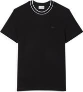 Lacoste Regular Fit Tipped Piqué Crewneck T-Shirt