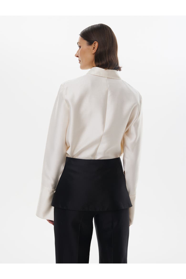 Silk-wool Mini Skirt, Alternate, color, Black
