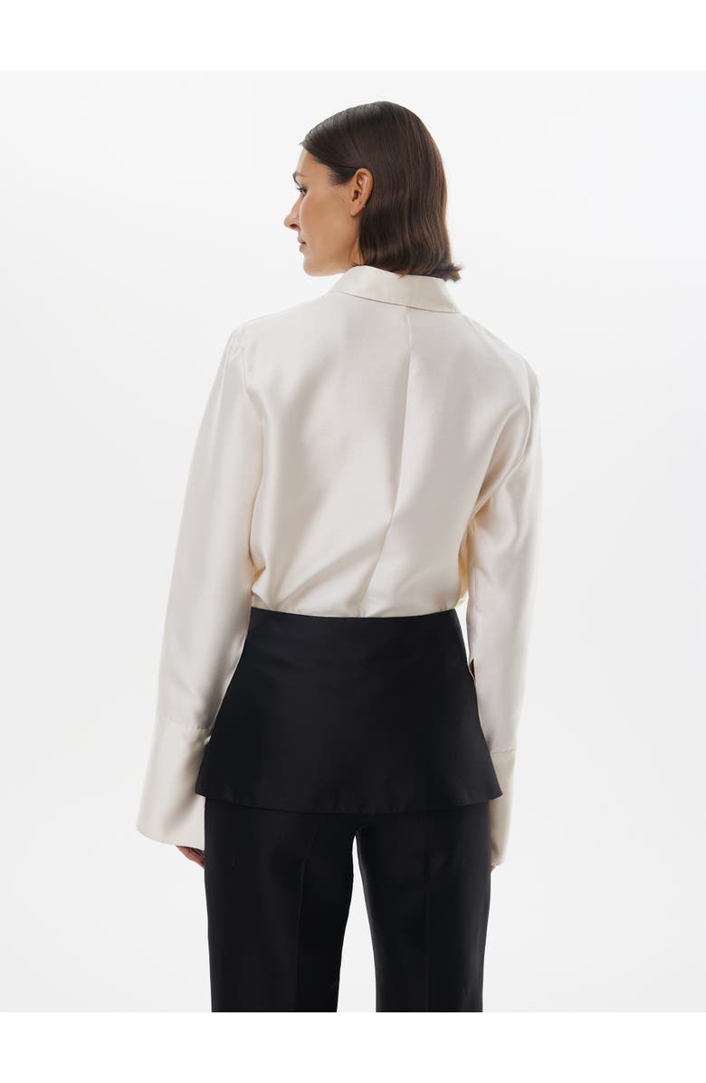 Alas Silk-wool Mini Skirt, Alternate, color, Black