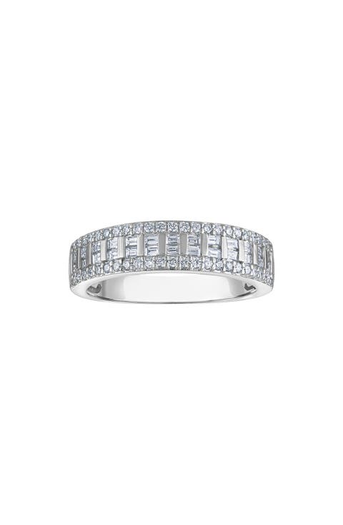Sterling Silver Lab Grown Diamond Ring