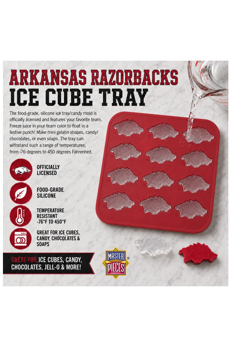Arkansas Razorbacks Ice Cube Tray, Alternate, color, Multicolor