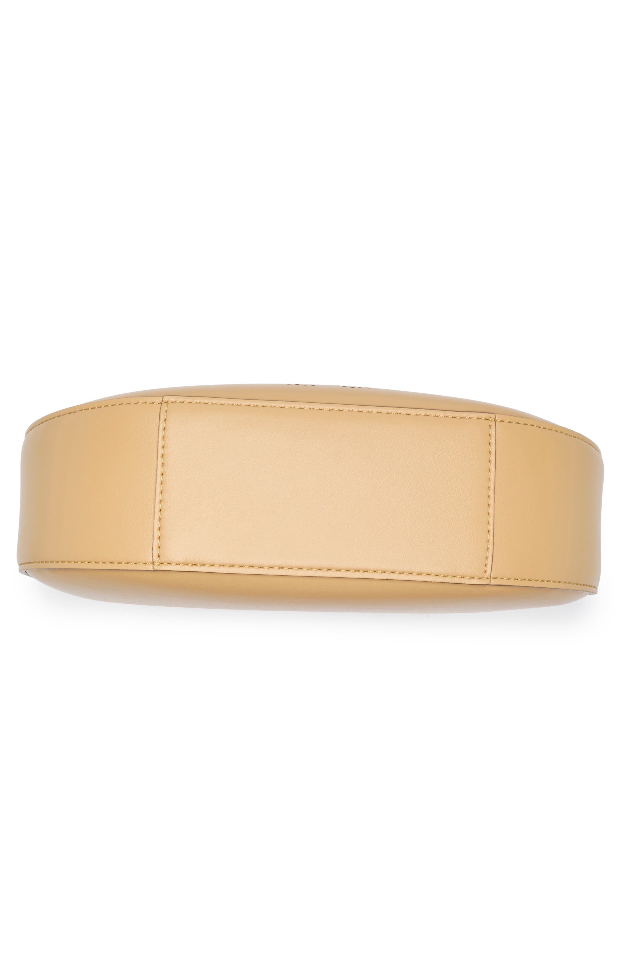 Stella McCartney Logo Line Faux Leather Hobo Bag, Alternate, color, 