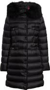 Moncler Hirmafur Hooded Down Puffer Jacket with Removable Genuine Shearling Trim