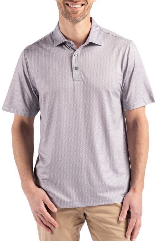 Cutter & Buck Pike Eco Dot Print Performance Golf Polo in Polished 