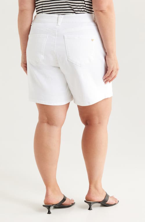 Wit & Wisdom High Waist Mid Thigh Relaxed Denim Shorts