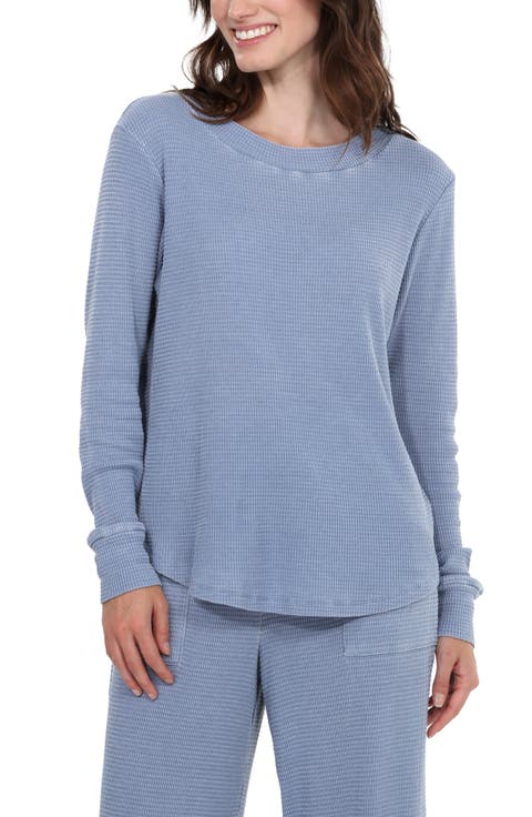 Under the Stars Waffle Knit Pajama Top