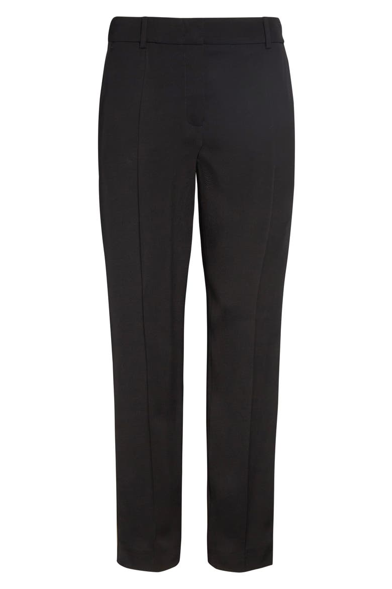 Straight Leg Tuxedo Pants, Alternate, color, BLACK