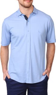 TailorByrd Solid Modal Blend Short Sleeve Shirt